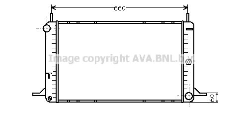 AVA QUALITY COOLING Радиатор, охлаждение двигателя FD2088